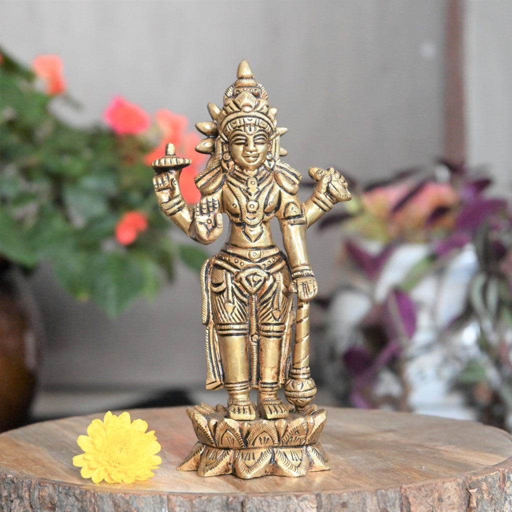 Brass vishnu idol for pooja vishnu murti small for home puja