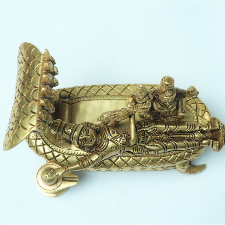 Anantha padmanabha swamy idol (1.5 Kg) Brass Ananda padmanabha swamy statue padmanabhaswamy