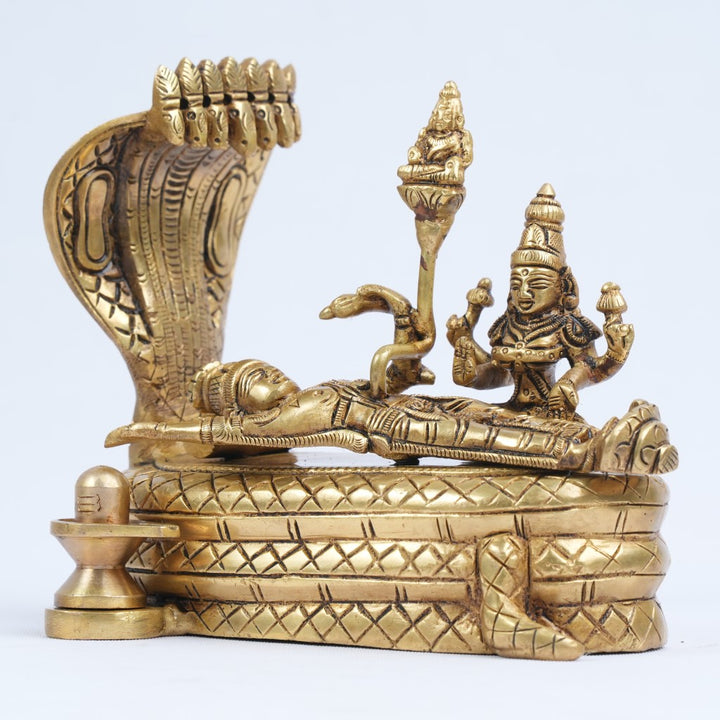 Anantha padmanabha swamy idol (1.5 Kg) Brass Ananda padmanabha swamy statue padmanabhaswamy