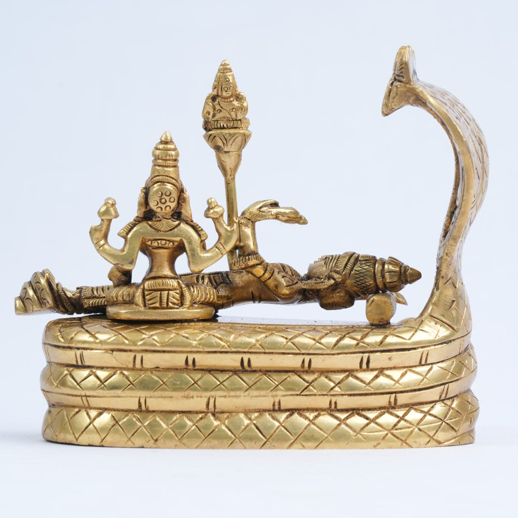 Anantha padmanabha swamy idol (1.5 Kg) Brass Ananda padmanabha swamy s ...