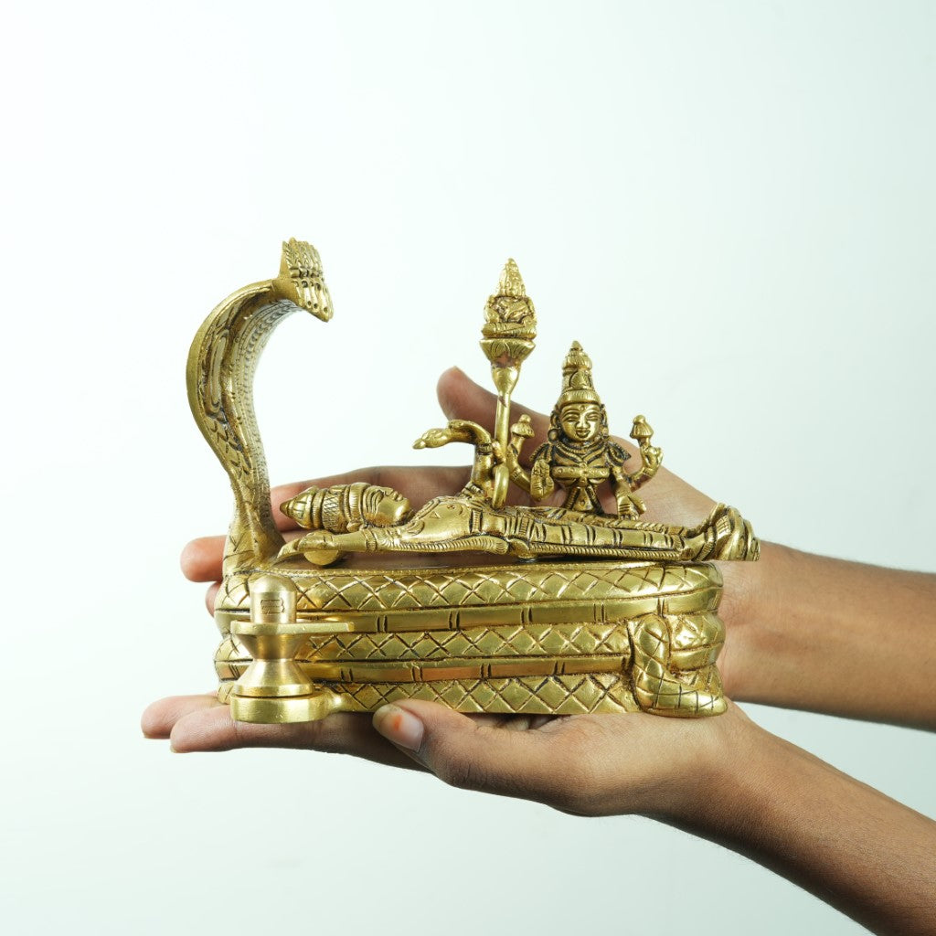 Anantha padmanabha swamy idol (1.5 Kg) Brass Ananda padmanabha swamy statue padmanabhaswamy