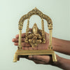 Brass Ganesh on Swing (Jhula) small size Swing ganesha brass statue showpiece for home decor