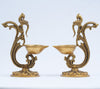 Brass Peacock diya stand set of 2 (7.5 Inch) Oil lamp Diya for Puja Showpiece Home decoration