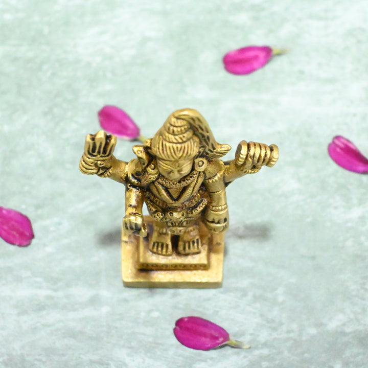 Brass Shiva Idol small size (3 Inch) Lord Shiva idol standing for home decor car dashboard office desk puja gift