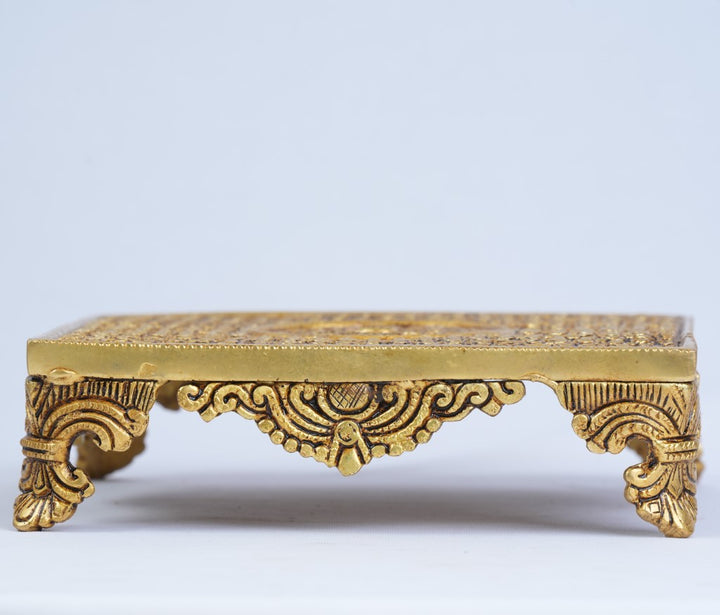 Brass chowki stool (2