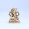 Brass ganpati idol (3.5", small) Brass ganesha statue for home decor puja room study table