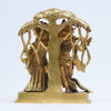 Brass radha krishna idol with tree big size (7.5 Inch, 2.5 kg) Radha krishna murti for gift home temple pooja