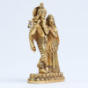 Brass radha krishna murti small size (6 inch, 0.9 kg) radha krishna statue for puja home decor