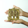 Brass ram darbar murti for home (4.5 inch) Ram parivar brass idol set for puja small size