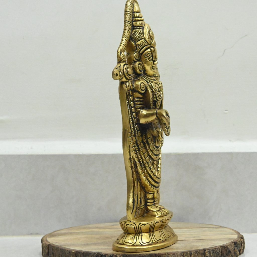 Brass tirupati balaji idol for pooja room lord venkateswara swamy murti statue home decor big size