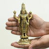 Brass tirupati balaji idol lord venkateswara swamy statue murti for puja home decor small size