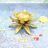 Brass Kamal Stand Diya for Home Temple Decoration Puja Room Big Size Solid Heavy (1100 Grams) Lotus Vilakku Pooja Mandir Items Articles Diwali Decorative Oil Lamp Lights Deepam Vilaku Gift