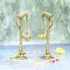 Parrot Diyas in Brass (7.5 Inch, 820 Grams) Hanging Diya Pair set for Home decor puja