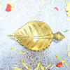 Brass Peepal Leaf Diya Stand for Home Decoration Puja Small Size (Set of 2) Vilakku Pooja Mandir Items Articles Diwali Decorative Oil Lamp Lights Deepam Pair Vilaku Gift