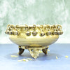 Brass Urli bowl for home decor puja (1.1 Kg) Plain brass urli small size for diwali decoration