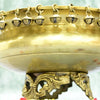 Brass Urli Bowl with Bells for Home Decor Big Size (4.5 Kg) Urli with Stand for Entrance