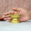 Brass Diya Small Size Single wick face (2 Inch) Daily puja Deepam for pooja room Home decor Solid stand Oil lamp Diyas Deepalu