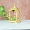 Brass Pooja Mandir for Home Temple Puja room Small size (7 Inch) for God Idols Statue Murti House Decor