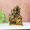 Brass Shiv Parvati Idol big size (11 Inch) Shiva Parwati Dancing Statue Home Decor Showpiece Gift Tv Unit Living room