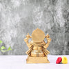 Brass Ganesha Murti Big Size for Pooja Home Decor (7 Inch) Lord Ganesh murti Asta Ganapati Statue Hand made