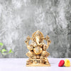 Brass Ganesha Murti Big Size for Pooja Home Decor (7 Inch) Lord Ganesh murti Asta Ganapati Statue Hand made