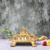 Brass Tortoise Vastu Vishnu Dashavatar Statue with Shree Yantra on Base Big Size (5.5 Kg) Vasthu Idol Lord Vishnu