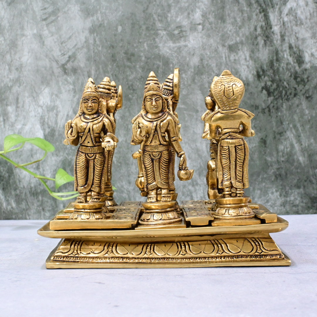 Navagraha brass idols set (6.6 Kg) Navagrah idols set made in brass with base for Home decor Vastu Pooja