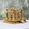 Navagraha brass idols set (6.6 Kg) Navagrah idols set made in brass with base for Home decor Vastu Pooja