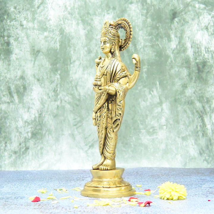 Dhanvantari murti brass big size for puja home decor (12 Inch) Brass Dhanvantari Idol aka. Dhanwantari