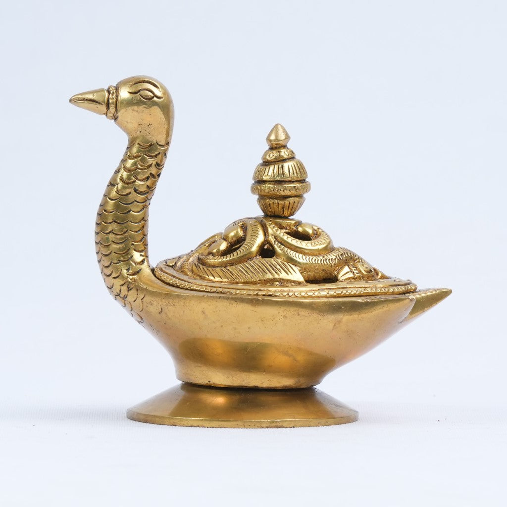 Dhoop stand brass (4 Inch, 0.7 Kg) Dhoop dani for puja home decor Dhoop batti