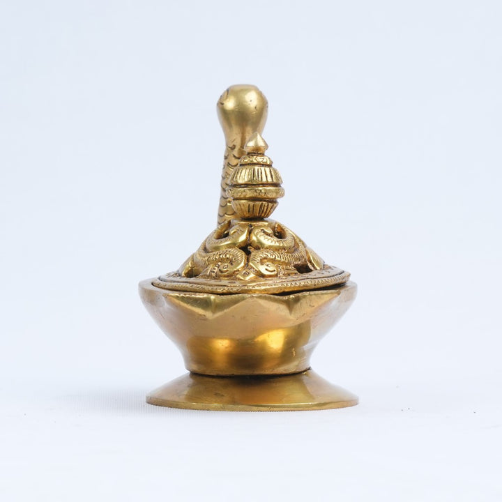 Dhoop stand brass (4 Inch, 0.7 Kg) Dhoop dani for puja home decor Dhoop batti