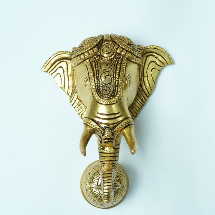 Elephant wall decor brass (10 inch) Elephant wall hanging decor for home decor