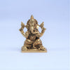 Ganesha and Lakshmi Brass Idols for Puja (3 Inch) Lakshmi ganesh murti for Diwali