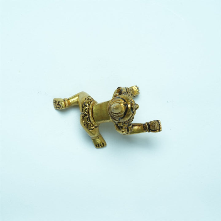 Laddu gopal brass idol (2 Inch) Brass Laddu gopal murti small size for home temple puja mandir