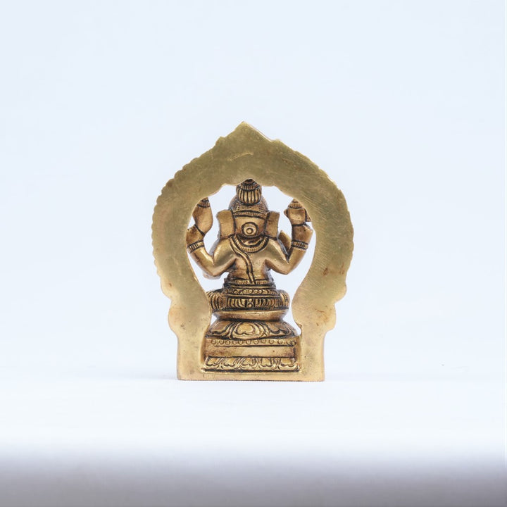 Lakshmi Ganesh brass idol (3.5 inch) Brass Ganesh Laxmi statue for home decor pooja room