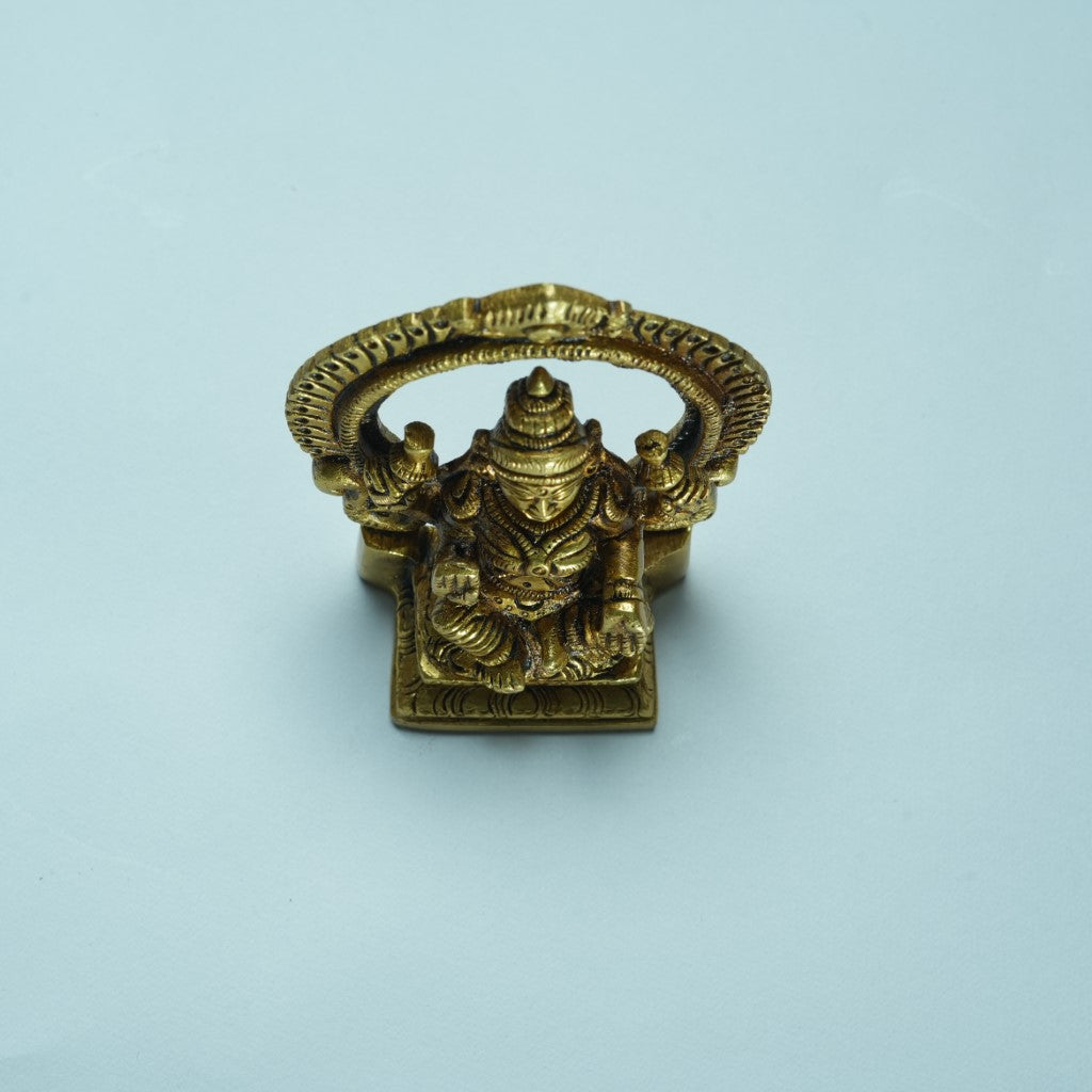 Lakshmi Ganesh brass idol (3.5 inch) Brass Ganesh Laxmi statue for home decor pooja room