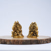 Lakshmi ganapathi idol set brass (2.5") laxmi ganesh murti small size pair for diwali pooja