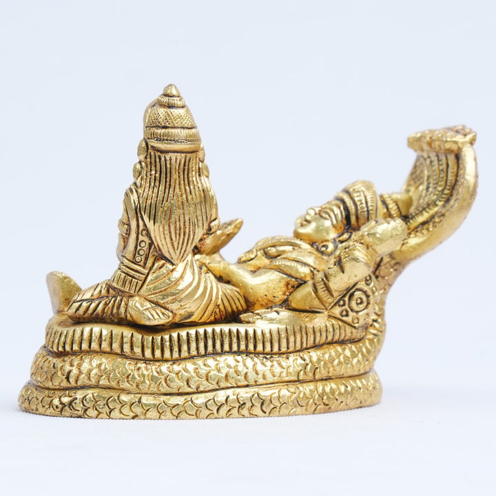 Lakshmi narayan idol brass small size (3 inch) Laxmi narayan murti for home decor puja