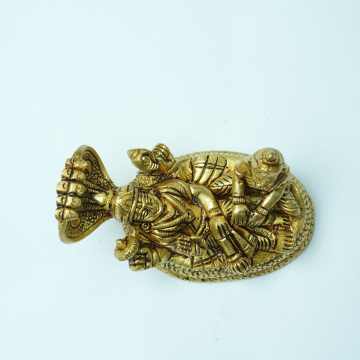 Lakshmi narayan idol brass small size (3 inch) Laxmi narayan murti for home decor puja