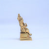 Lord Shiva Idol small for desk (4 Inch, 600 Grams) Brass Shiva god Statue sitting for pooja room