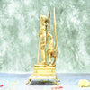 Murugan brass statue big size (12 Inch, 4 Kg) Lord Murugan idol for home decor pooja [Karthikeyan, Kumaraswamy]