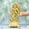 Murugan brass statue big size (12 Inch, 4 Kg) Lord Murugan idol for home decor pooja [Karthikeyan, Kumaraswamy]