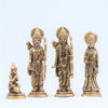 Ram parivar murti brass small for home (4.5 inch) Ram darbar idol set for puja home decor