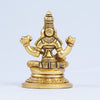 Saraswati murti brass small size (3") Saraswati idol for study table home pooja room