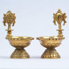 Shanku chakra deepam brass big size dita (deepalu, 1.5 kg set) Brass diya puja room