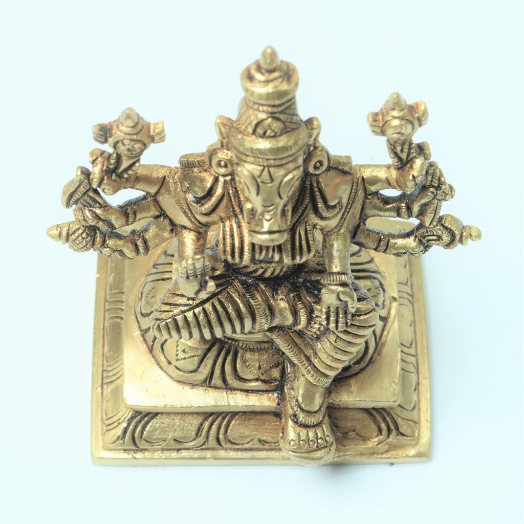 Varahi brass idol (4.5", 700 Grams) Brass varahi amman statue for home puja small