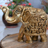 Brass elephants idol pair elephant statue for home decor living room statue hatha joda big size