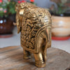 Brass elephants idol pair elephant statue for home decor living room statue hatha joda big size