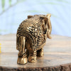 Brass elephants idol pair elephant statue for home decor living room statue hatha joda small size