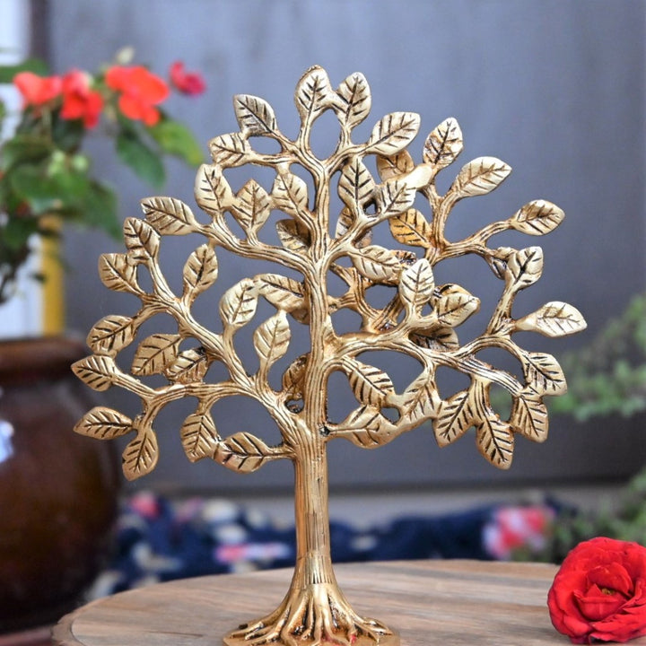 Brass kalpavriksha tree show pieces home decor karpaga viruksham wall hanging good luck